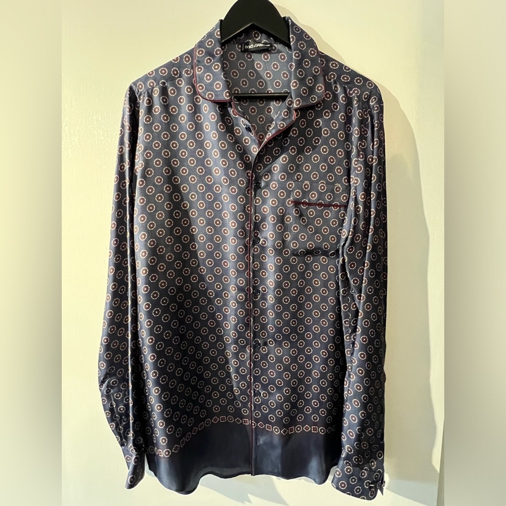 Dolce & Gabanna Runway silk pajama dress shirt Brand new never worn